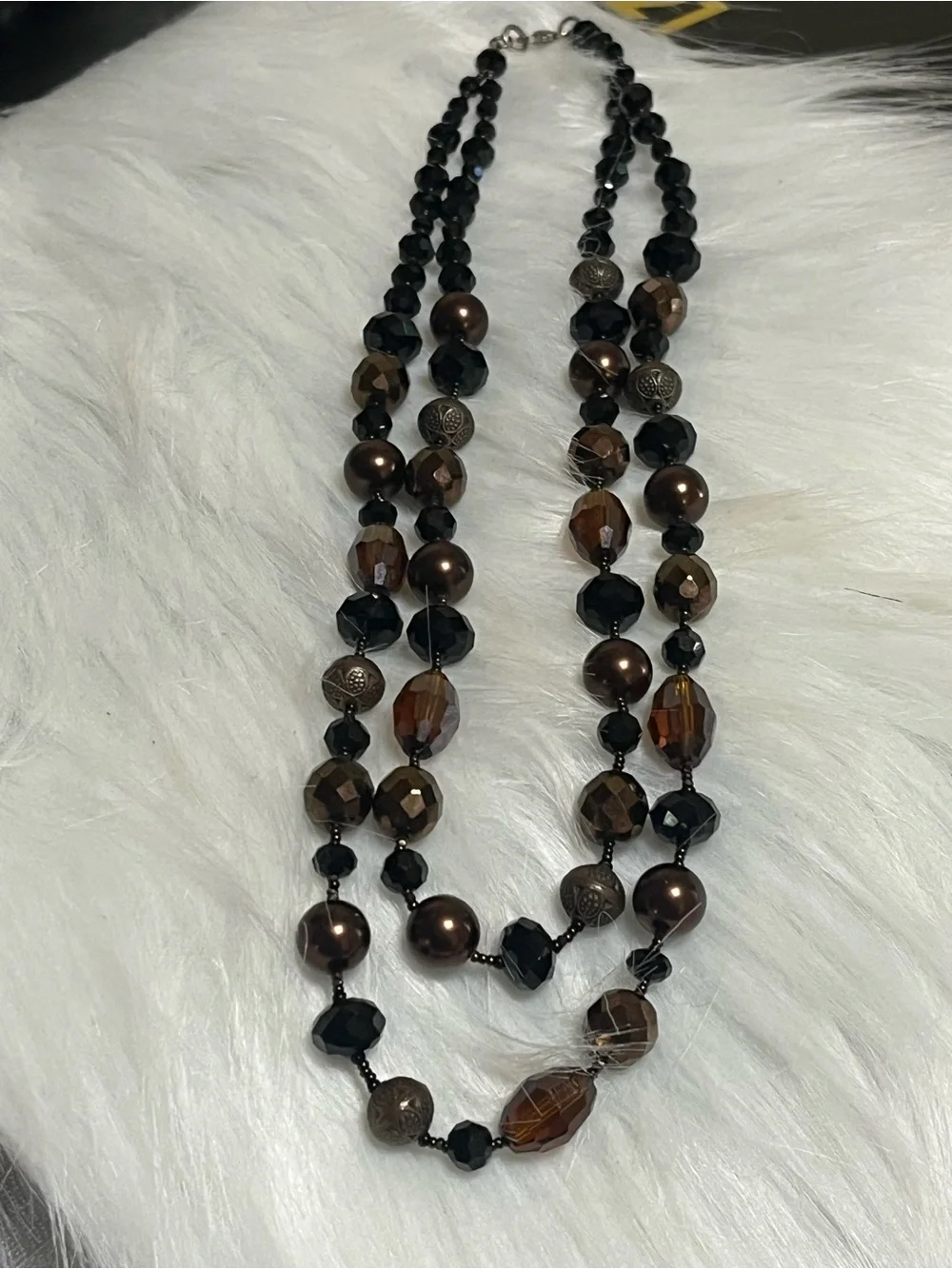 Double Strand Beaded Necklace